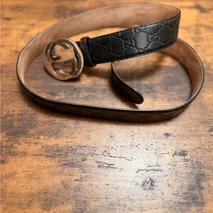 Gucci Interlocking G reversible leather belt
